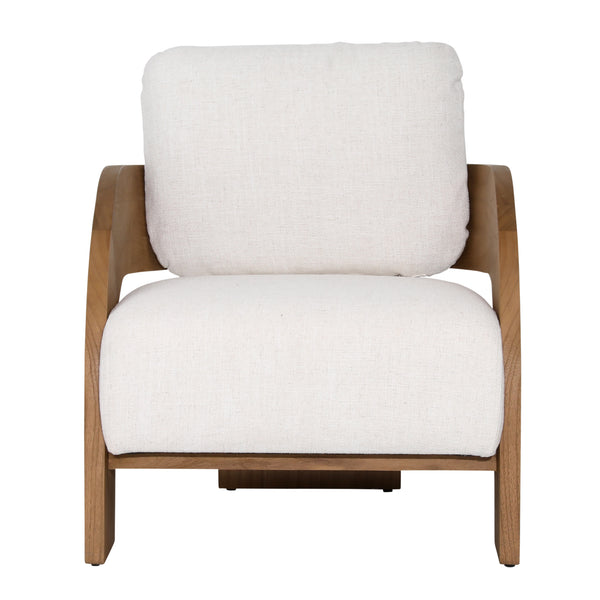 Dovetail,Accent Armchairs,,Beige and Natural,Linen Blend Upholstery and Mindi Wood,Freight,Beige,Light Brown,,Fabric,Wood,Wood,,REGULAR 15,$1500 - $1750 Maravi Occasional Chair DOV11695-BEIG Dovetail Dovetail