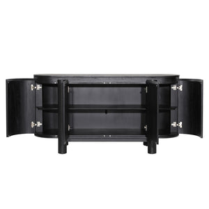 Dovetail Stefan Sideboard Mindi Wood Veneer - Black 