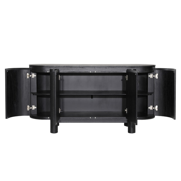 Dovetail Stefan Sideboard Mindi Wood Veneer - Black 