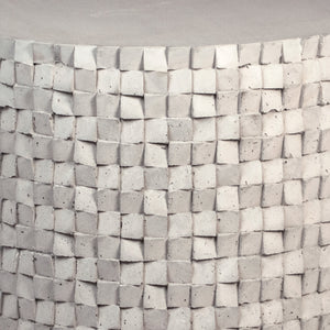 Dovetail Natsu Round Sidetable Light Grey Sealed Concrete Fiberglass Reinforced Concrete DOV14513