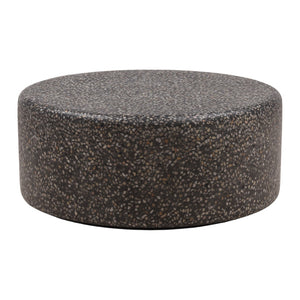 Karina Living Damira Modern Black Concrete Terrazzo Outdoor Coffee Table - Durable, Stylish, Low-Profile Design DOV14517-BLCK