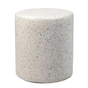 Dovetail Adriti Sidetable 18" Off White Terrazzo Terrazzo DOV14572