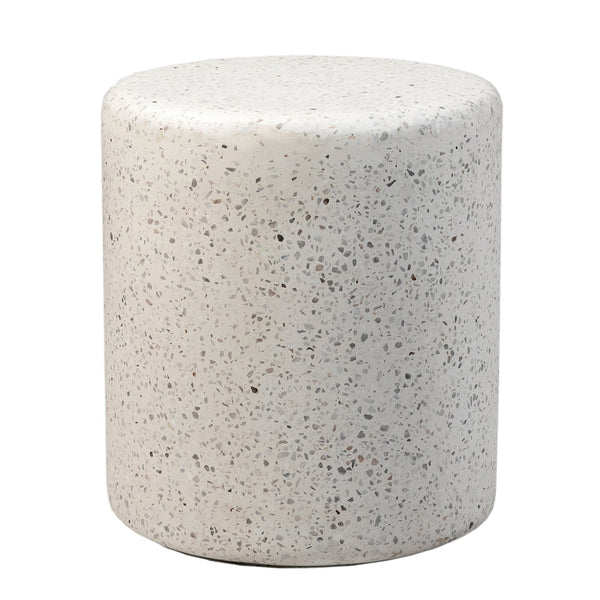 Dovetail Adriti Sidetable 18" Off White Terrazzo Terrazzo DOV14572