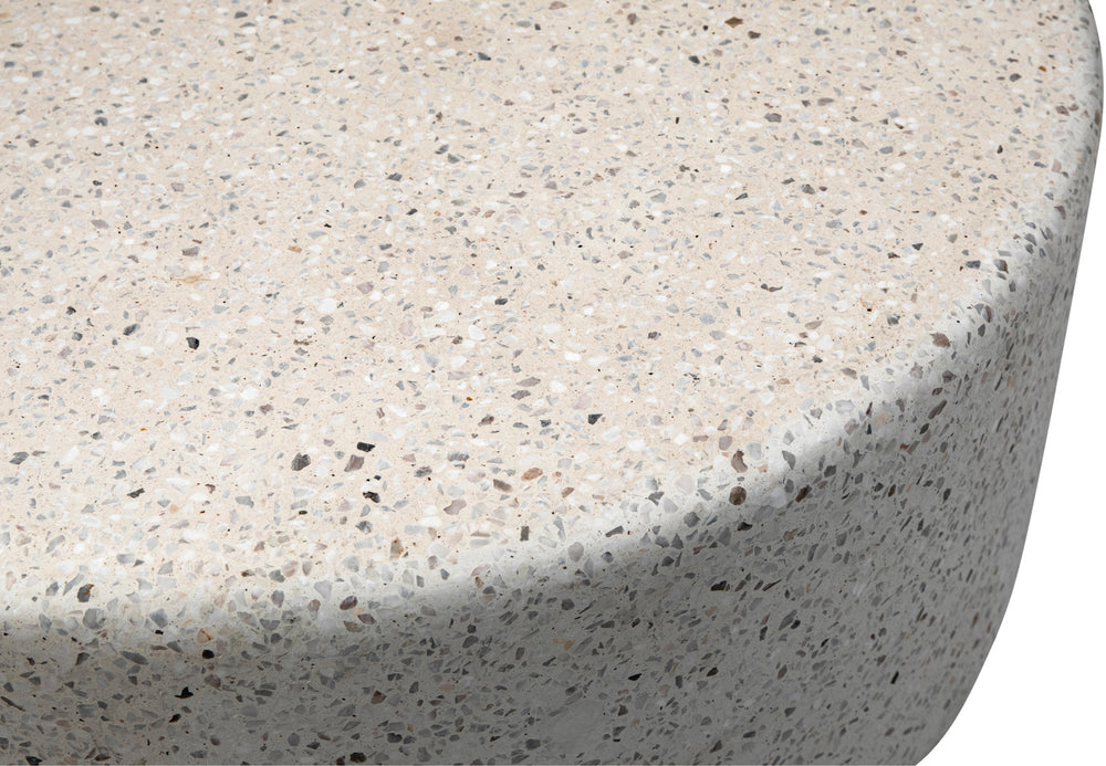 Dovetail Adriti Coffee Table Off White Terrazzo Terrazzo DOV14573