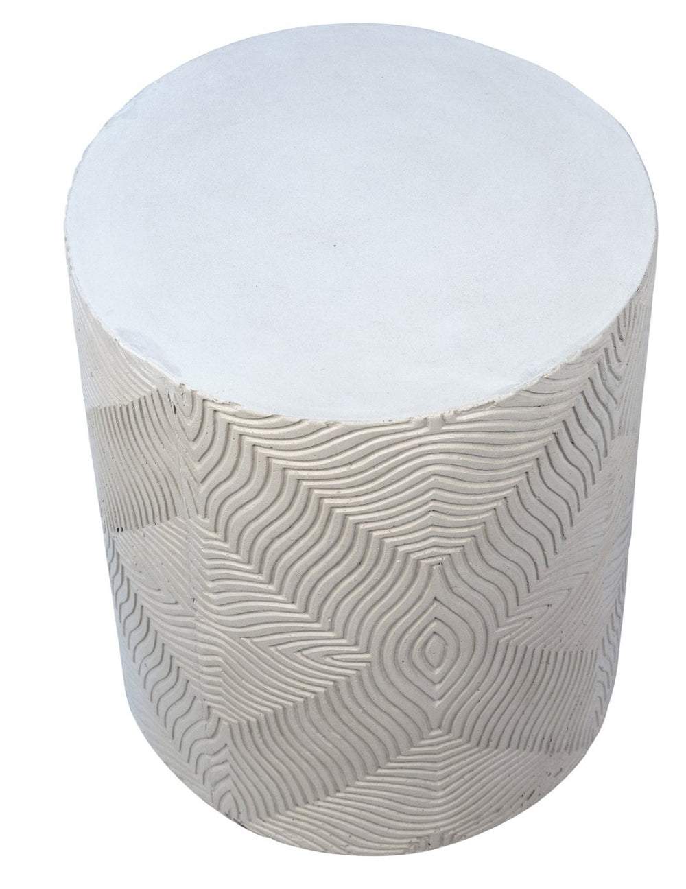 Karina Living Tarita Outdoor Side Table - Minimalist Concrete Accent for Patios, Decks & Indoor Spaces, 14x14" DOV14574