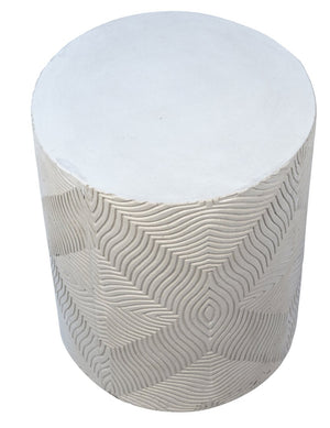 Karina Living Tarita Outdoor Side Table - Minimalist Concrete Accent for Patios, Decks & Indoor Spaces, 14x14" DOV14574