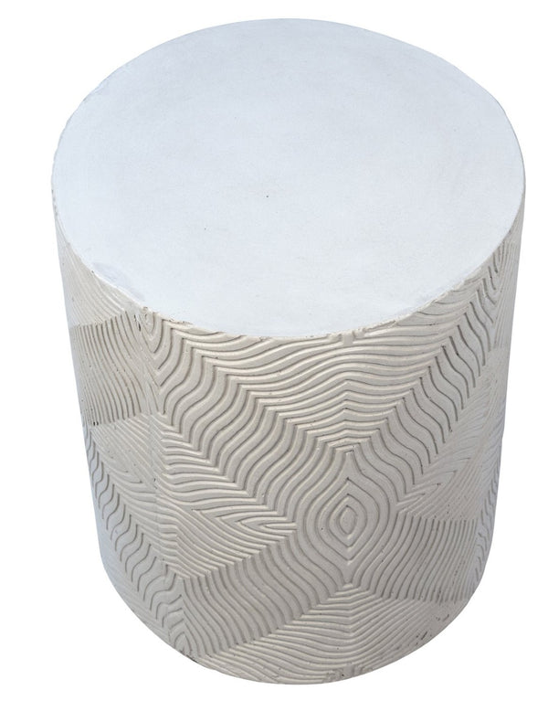 Karina Living Tarita Outdoor Side Table - Minimalist Concrete Accent for Patios, Decks & Indoor Spaces, 14x14" DOV14574