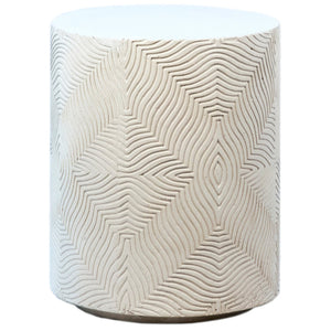 Karina Living Tarita Outdoor Side Table - Minimalist Concrete Accent for Patios, Decks & Indoor Spaces, 14x14" DOV14574