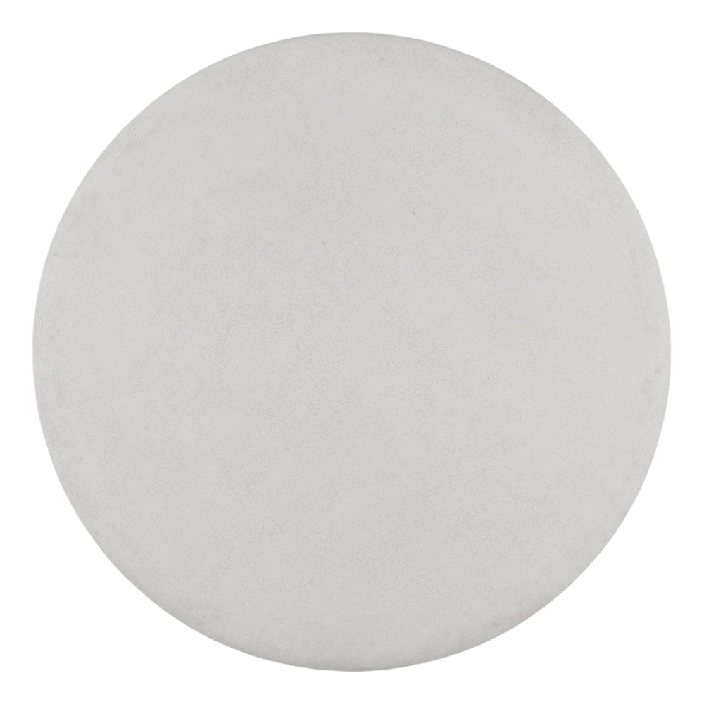 Karina Living Jemina Modern White Outdoor Dining Table - Durable Lightweight Concrete for Elegant Patio Meals DOV14578-WHIT