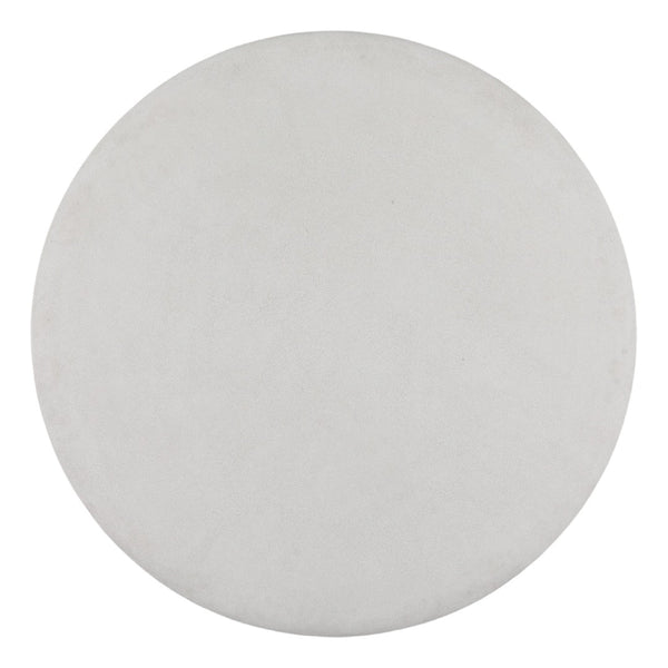 Karina Living Jemina Modern White Outdoor Dining Table - Durable Lightweight Concrete for Elegant Patio Meals DOV14578-WHIT