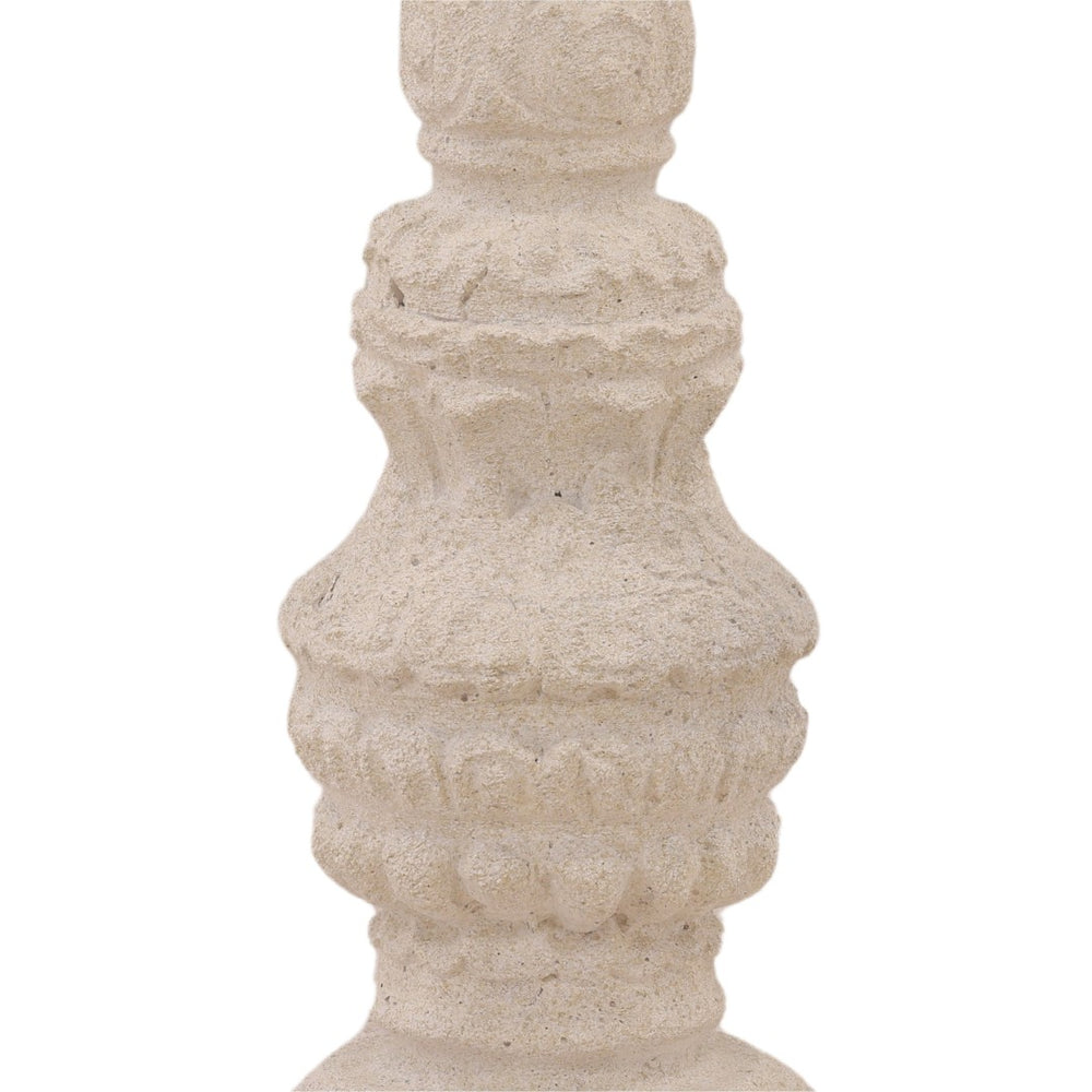 Karina Living Gethin Outdoor Candle Holder - Light Grey, Tall & Stylish Accent for Patios and Garden Decor DOV14580-LTGR-LG