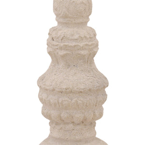Karina Living Gethin Outdoor Candle Holder - Light Grey, Tall & Stylish Accent for Patios and Garden Decor DOV14580-LTGR-LG
