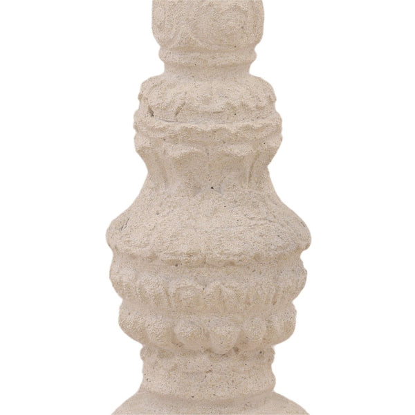 Karina Living Gethin Outdoor Candle Holder - Light Grey, Tall & Stylish Accent for Patios and Garden Decor DOV14580-LTGR-LG
