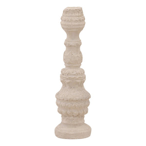 Karina Living Gethin Outdoor Candle Holder - Light Grey, Tall & Stylish Accent for Patios and Garden Decor DOV14580-LTGR-LG