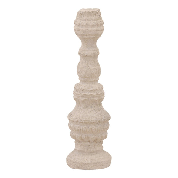 Karina Living Gethin Outdoor Candle Holder - Light Grey, Tall & Stylish Accent for Patios and Garden Decor DOV14580-LTGR-LG