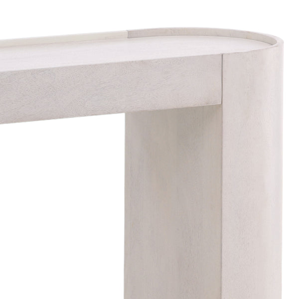 Dovetail Corden Console Table Antique White Wash Sealed Finish Mango Wood DOV15094