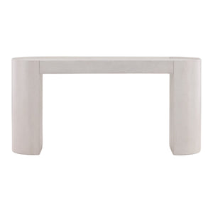 Dovetail Corden Console Table Antique White Wash Sealed Finish Mango Wood DOV15094