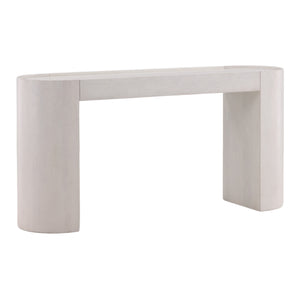 Dovetail Corden Console Table Antique White Wash Sealed Finish Mango Wood DOV15094