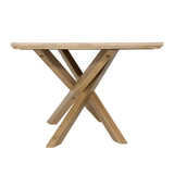 Dovetail Canlea Dining Table Solid Oak Wood - Natural 