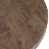 Dovetail Ronnie Coffee Table Round Reclaimed Mango Wood - Medium Brown 