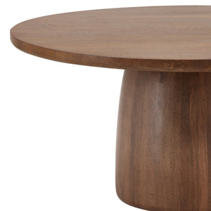 Karina Living Armstrong Dining Table - Rustic Mango Wood with Steel Base, Spacious Square Design for Modern Spaces DOV15117-NATL