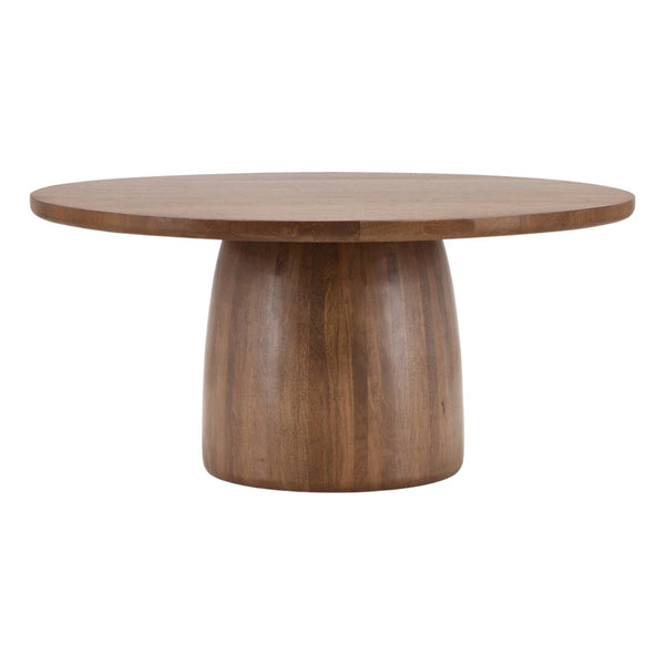 Karina Living Armstrong Dining Table - Rustic Mango Wood with Steel Base, Spacious Square Design for Modern Spaces DOV15117-NATL