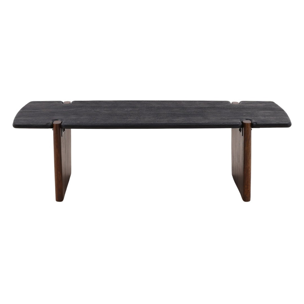 Karina Living Trinh Coffee Table - Solid Acacia Wood with Black & Natural Finish for Modern Living Spaces DOV16517-BLCK