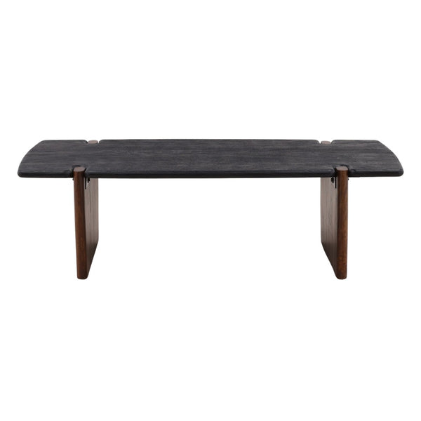 Karina Living Trinh Coffee Table - Solid Acacia Wood with Black & Natural Finish for Modern Living Spaces DOV16517-BLCK