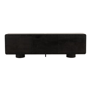 Karina Living Capella Sideboard Black - Modern Solid Rubberwood Storage for Dining & Living Spaces, 108" Long DOV18045-BLCK
