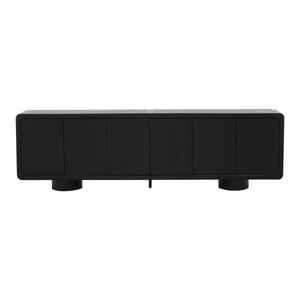Karina Living Capella Sideboard Black - Modern Solid Rubberwood Storage for Dining & Living Spaces, 108" Long DOV18045-BLCK