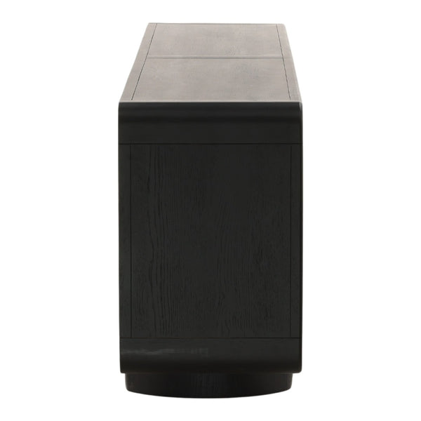 Karina Living Capella Sideboard Black - Modern Solid Rubberwood Storage for Dining & Living Spaces, 108" Long DOV18045-BLCK