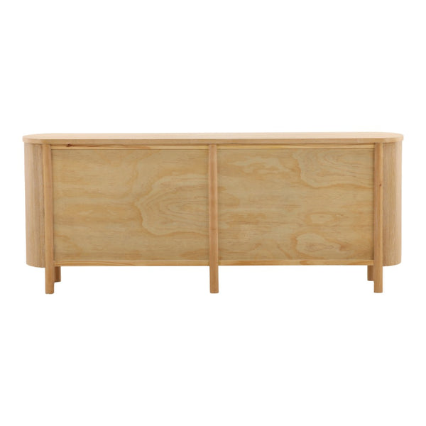 Karina Living Raelyn Sideboard Natural - Mid-Century Modern Storage Solution for Dining & Living Spaces, 84" Long DOV18046-NATL