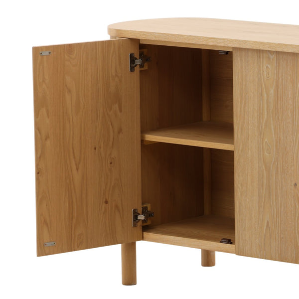 Karina Living Raelyn Sideboard Natural - Mid-Century Modern Storage Solution for Dining & Living Spaces, 84" Long DOV18046-NATL