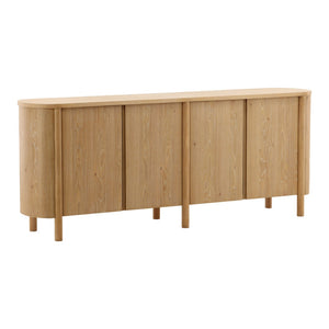 Karina Living Raelyn Sideboard Natural - Mid-Century Modern Storage Solution for Dining & Living Spaces, 84" Long DOV18046-NATL
