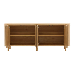 Karina Living Raelyn Sideboard Natural - Mid-Century Modern Storage Solution for Dining & Living Spaces, 84" Long DOV18046-NATL