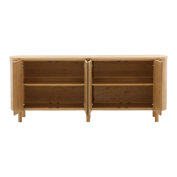 Karina Living Raelyn Sideboard Natural - Mid-Century Modern Storage Solution for Dining & Living Spaces, 84" Long DOV18046-NATL