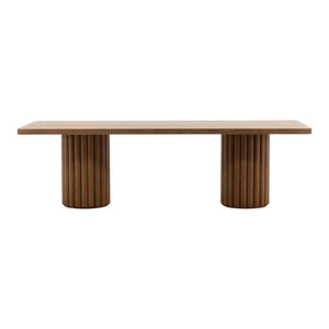 Karina Living Henley Dining Table in Dark Brown - Classic Solid Rubberwood Design for Stylish Dining Spaces DOV18048-DKBR