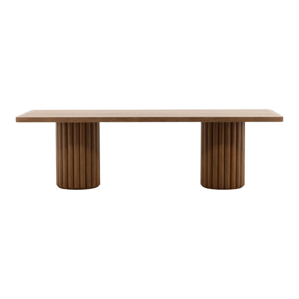 Karina Living Henley Dining Table in Dark Brown - Classic Solid Rubberwood Design for Stylish Dining Spaces DOV18048-DKBR