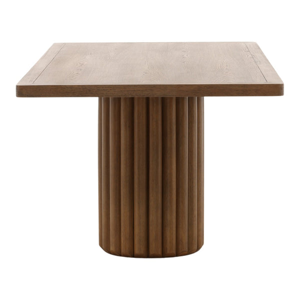 Karina Living Henley Dining Table in Dark Brown - Classic Solid Rubberwood Design for Stylish Dining Spaces DOV18048-DKBR