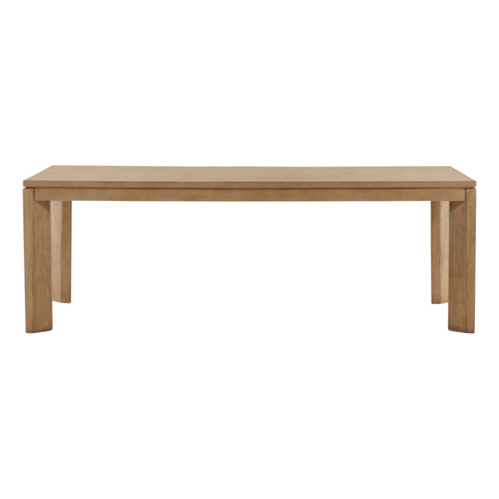 Karina Living Kirsten Dining Table in Natural Finish – Modern Farmhouse Design for 6-8 Guests with Oak Top DOV18082-NATL