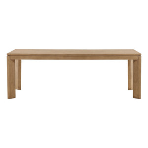 Karina Living Kirsten Dining Table in Natural Finish – Modern Farmhouse Design for 6-8 Guests with Oak Top DOV18082-NATL