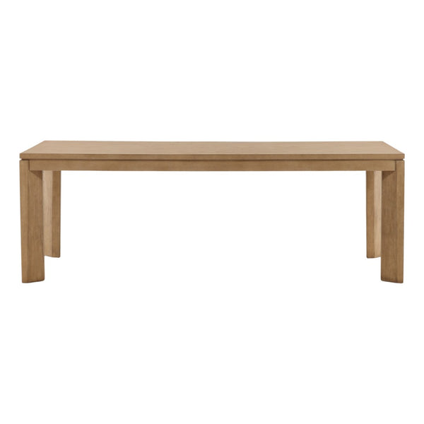 Karina Living Kirsten Dining Table in Natural Finish – Modern Farmhouse Design for 6-8 Guests with Oak Top DOV18082-NATL