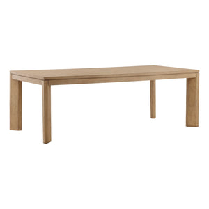 Karina Living Kirsten Dining Table in Natural Finish – Modern Farmhouse Design for 6-8 Guests with Oak Top DOV18082-NATL