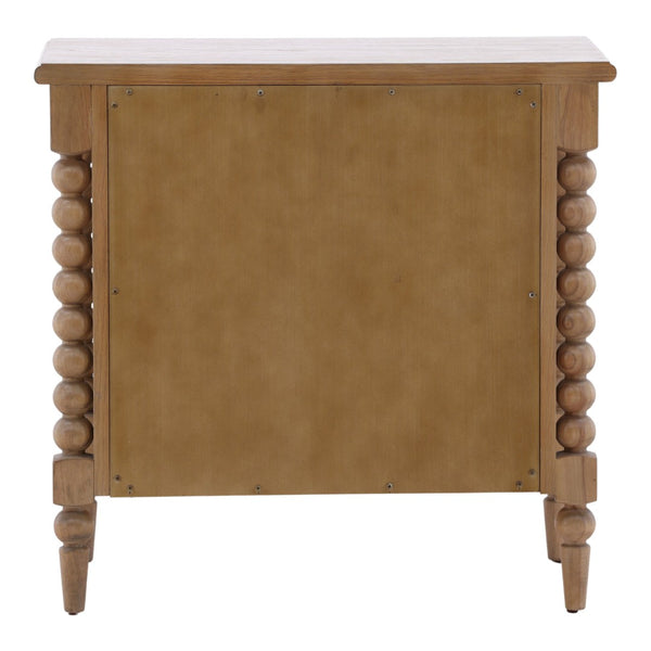 Karina Living Marcellina Nightstand - Contemporary Rubberwood Design with Generous Storage for Modern Bedrooms Natural DOV18111-NATL