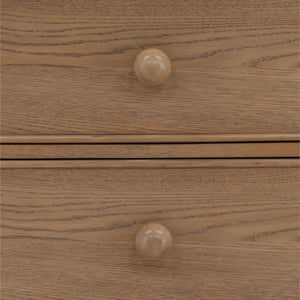 Karina Living Marcellina Nightstand - Contemporary Rubberwood Design with Generous Storage for Modern Bedrooms Natural DOV18111-NATL