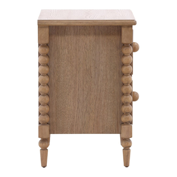Karina Living Marcellina Nightstand - Contemporary Rubberwood Design with Generous Storage for Modern Bedrooms Natural DOV18111-NATL