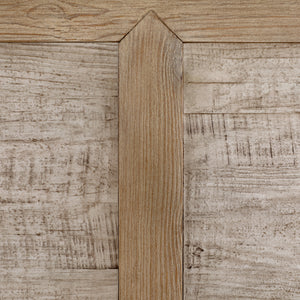 Dovetail Roux Bed East King Light Warm Wash Light and Grey Warm Wash Finish Solid Pine Wood and Pine Veneer DOV18161EK-LTWW