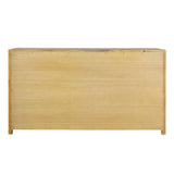 Dovetail Roux Dresser Light Warm Wash Light and Grey Warm Wash Finish Solid Pine Wood and Pine Veneer DOV18162-LTWW