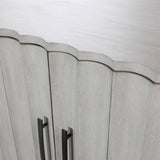Dovetail Silvia Sideboard Rubber Wood and Oak Veneer - Light Grey Wash