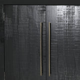 Dovetail Humphreys Side Board Black Black Pine Wood DOV18167-BLCK